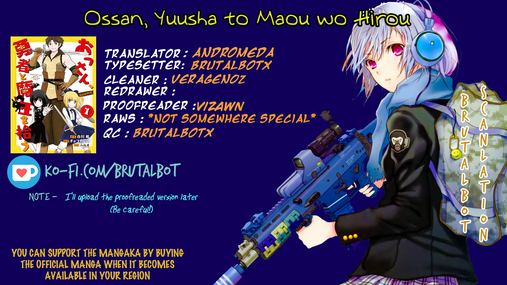 Ossan, Yuusha to Maou wo Hirou Chap 4.1 - Next Chap 5.1