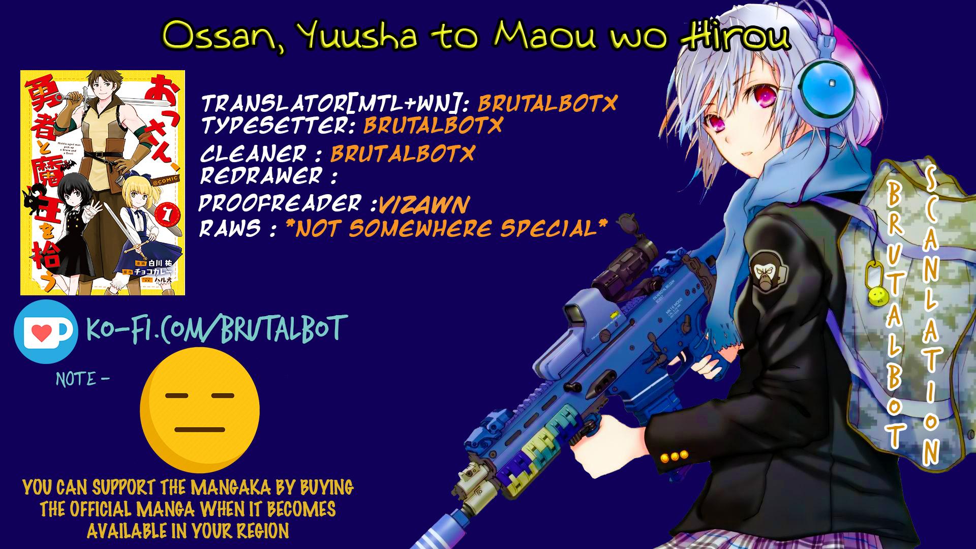 Ossan, Yuusha to Maou wo Hirou Chap 3.1 - Next Chap 4.1