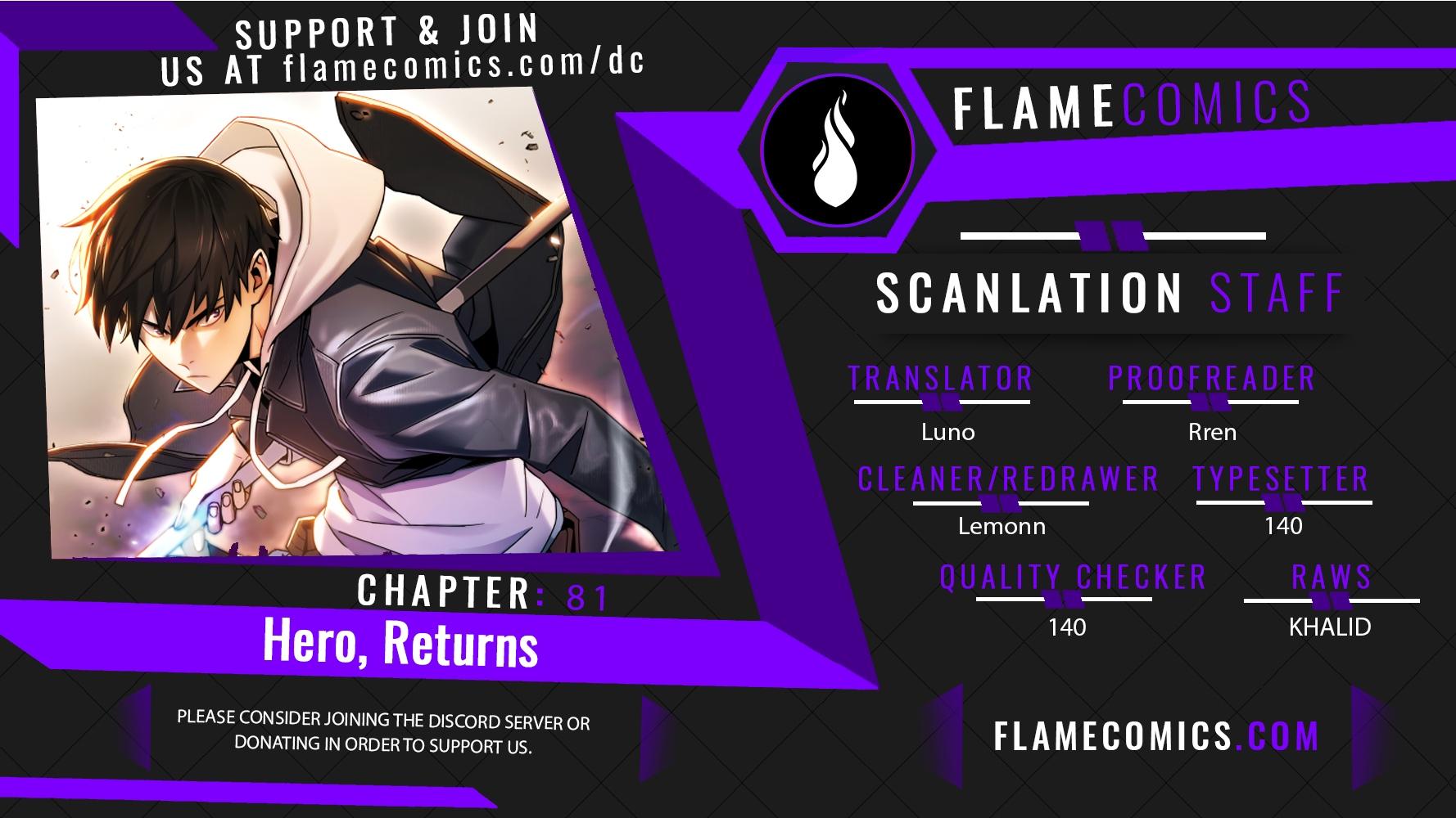 The Hero Returns Chap 81 - Next Chap 82