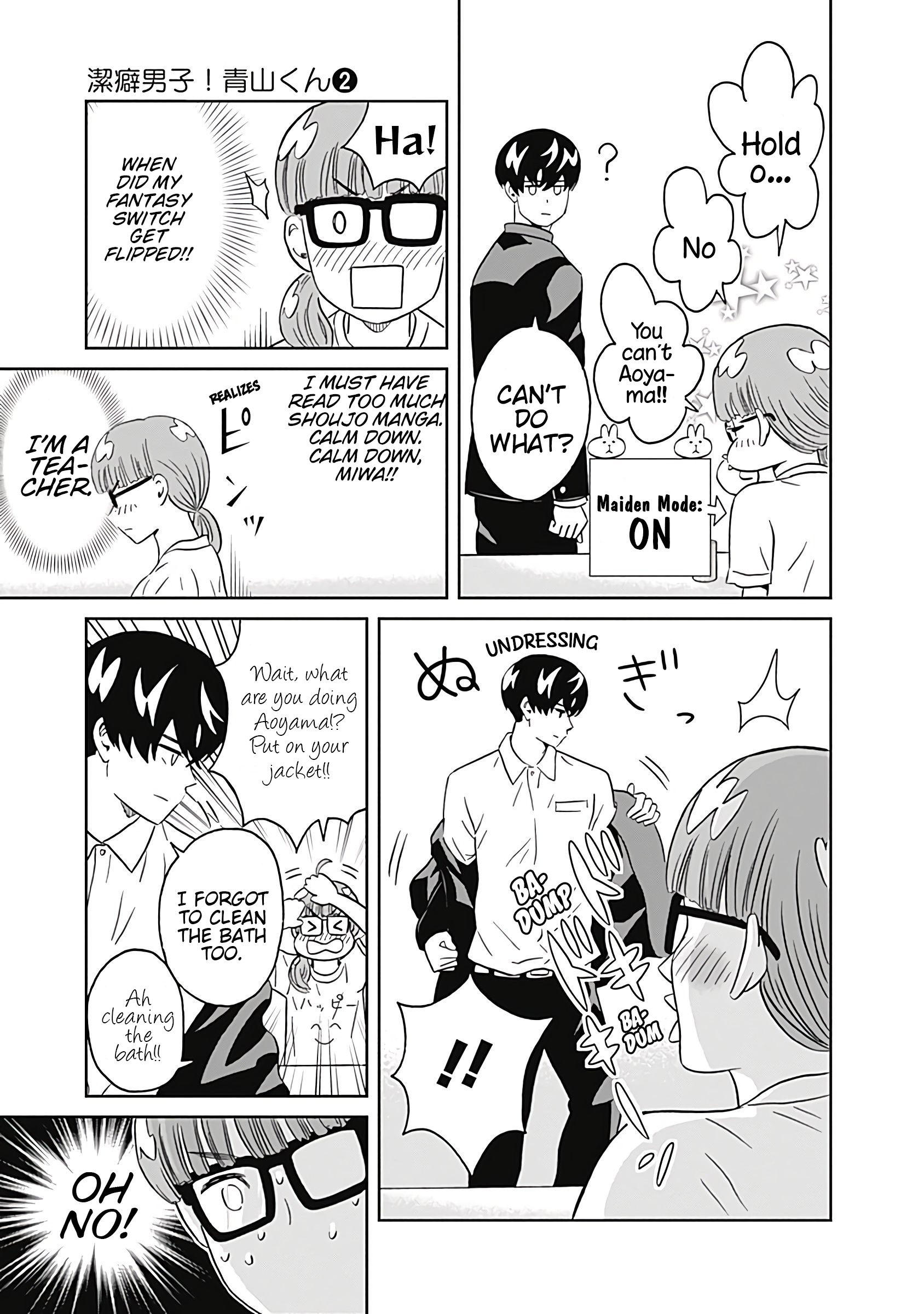 Keppeki Danshi! Aoyama-kun Chap 10 - Next Chap 11