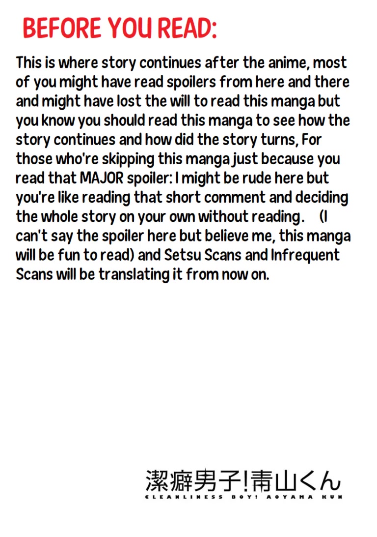 Keppeki Danshi! Aoyama-kun Chap 29 - Next Chap 30