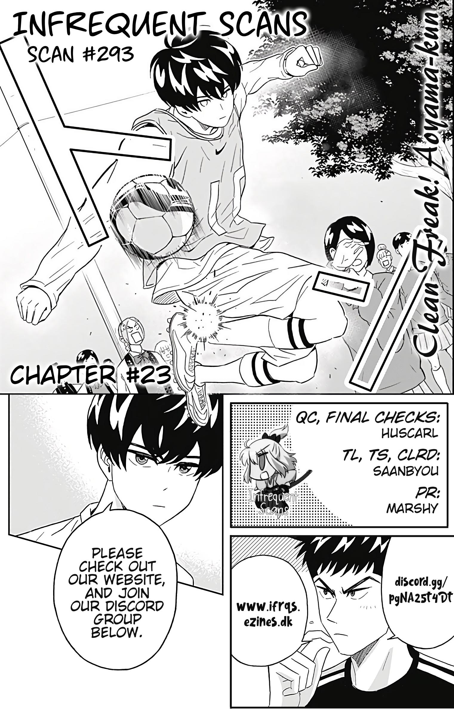 Keppeki Danshi! Aoyama-kun Chap 23 - Next Chap 24