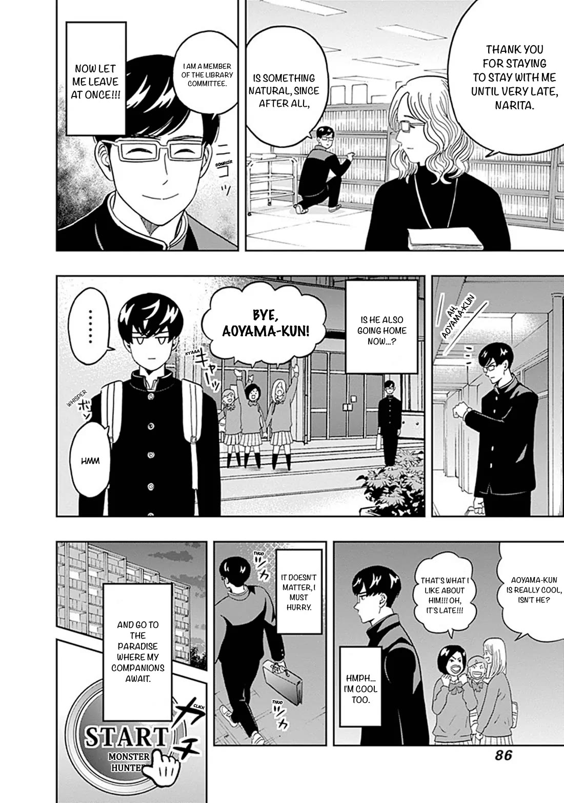 Keppeki Danshi! Aoyama-kun Chap 36 - Next Chap 37