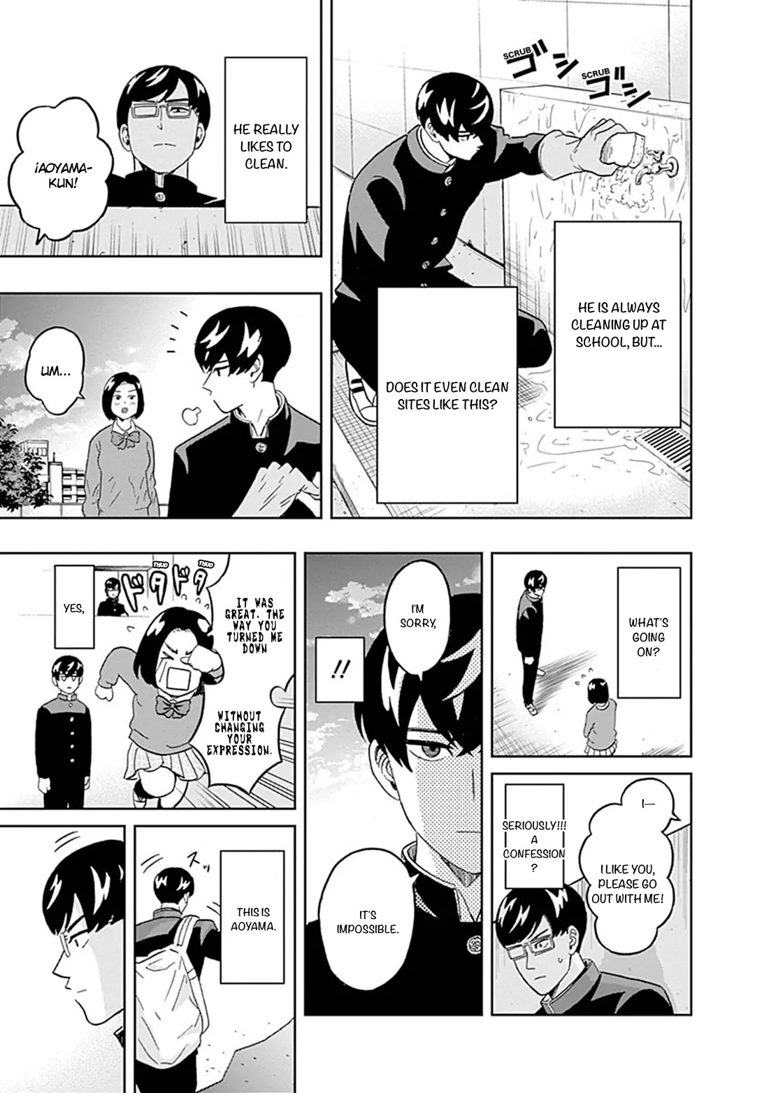 Keppeki Danshi! Aoyama-kun Chap 36 - Next Chap 37