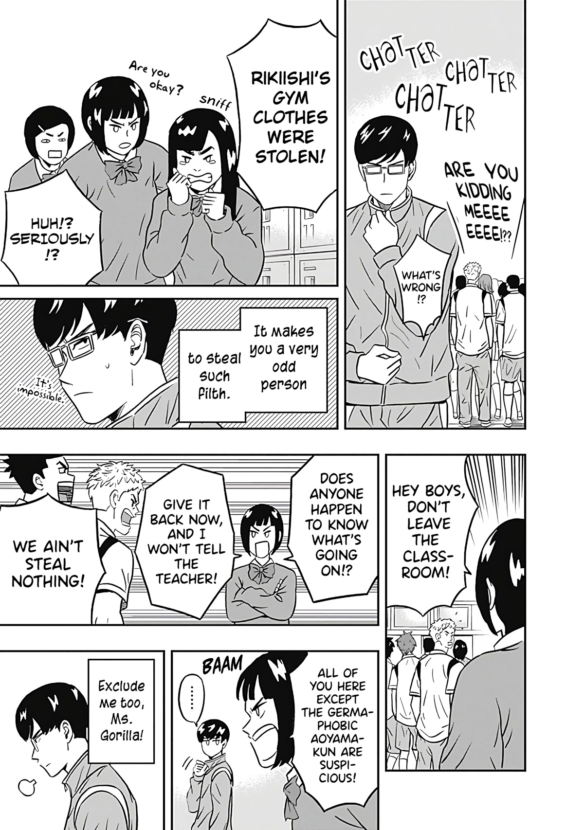 Keppeki Danshi! Aoyama-kun Chap 33 - Next Chap 34