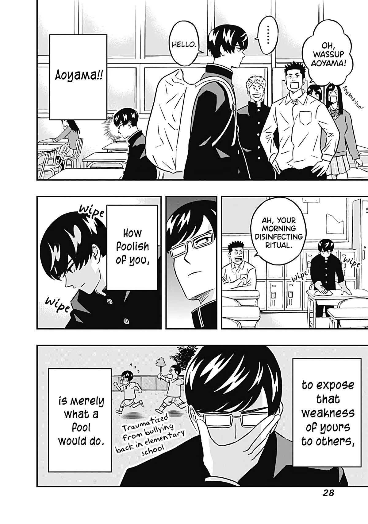 Keppeki Danshi! Aoyama-kun Chap 33 - Next Chap 34