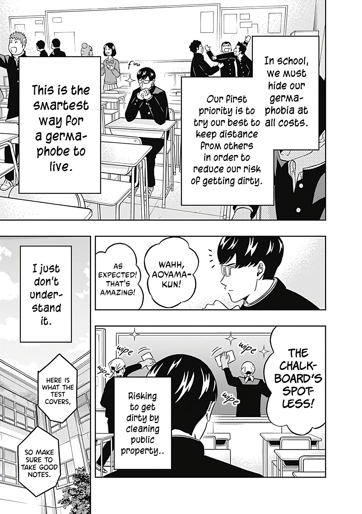 Keppeki Danshi! Aoyama-kun Chap 33 - Next Chap 34