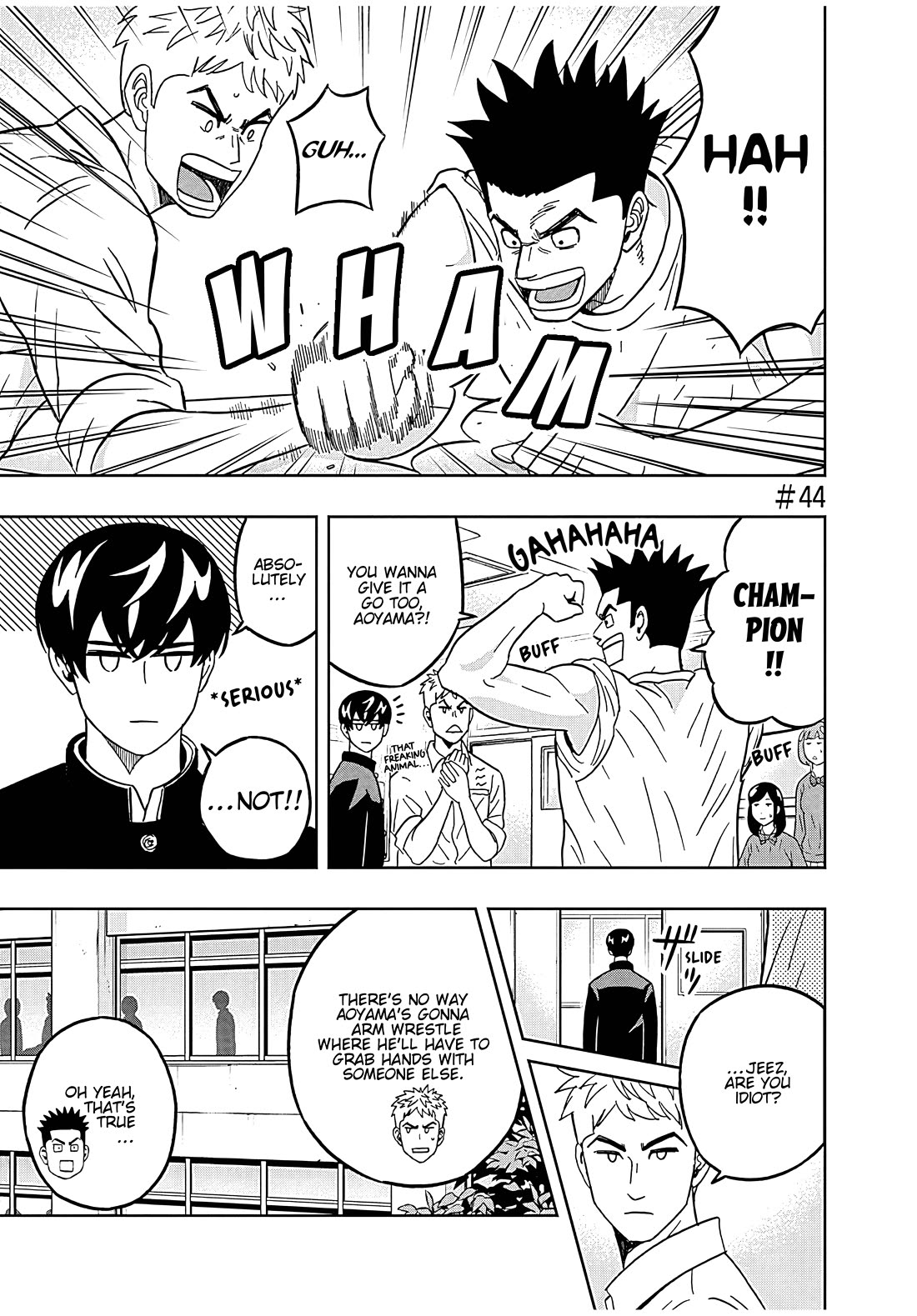 Keppeki Danshi! Aoyama-kun Chap 44 - Next Chap 45