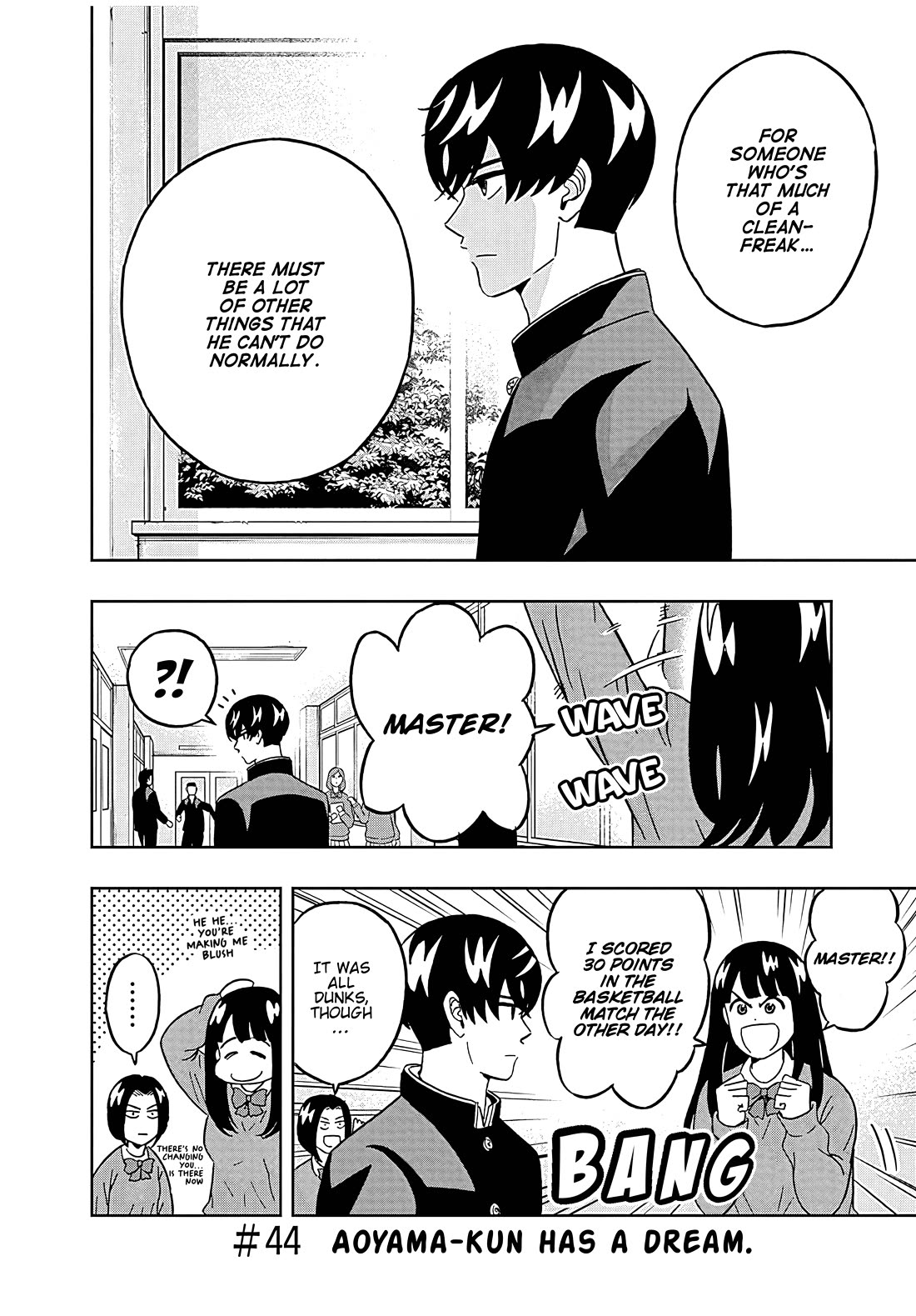 Keppeki Danshi! Aoyama-kun Chap 44 - Next Chap 45