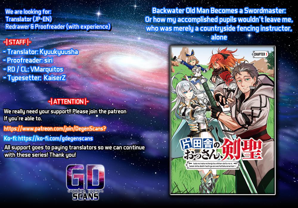 Katainaka no Ossan, Kensei ni Naru: Tada no Inaka no Kenjutsu Shihan Datta noni, Taisei shita Deshi-tachi ga Ore wo Hottekurenai Ken Chap 6 - Next Chap 7