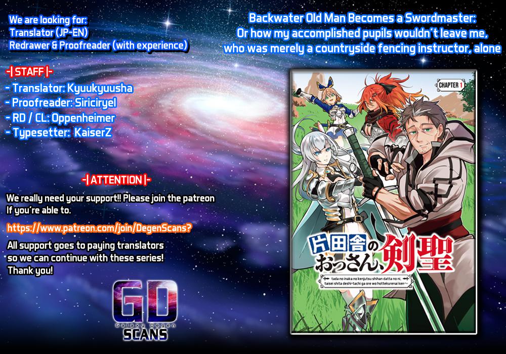 Katainaka no Ossan, Kensei ni Naru: Tada no Inaka no Kenjutsu Shihan Datta noni, Taisei shita Deshi-tachi ga Ore wo Hottekurenai Ken Chap 2 - Next Chap 3