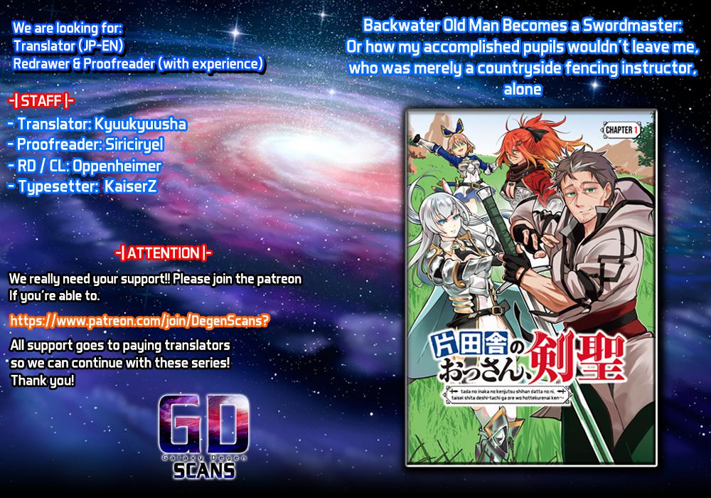 Katainaka no Ossan, Kensei ni Naru: Tada no Inaka no Kenjutsu Shihan Datta noni, Taisei shita Deshi-tachi ga Ore wo Hottekurenai Ken Chap 3 - Next Chap 4