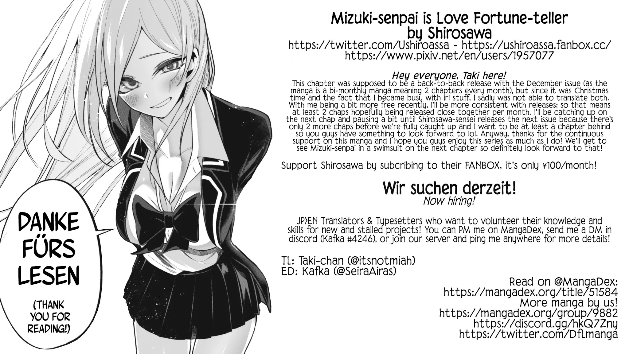 Mizuki-senpai no Koi Uranai Chap 7 - Next Chap 8