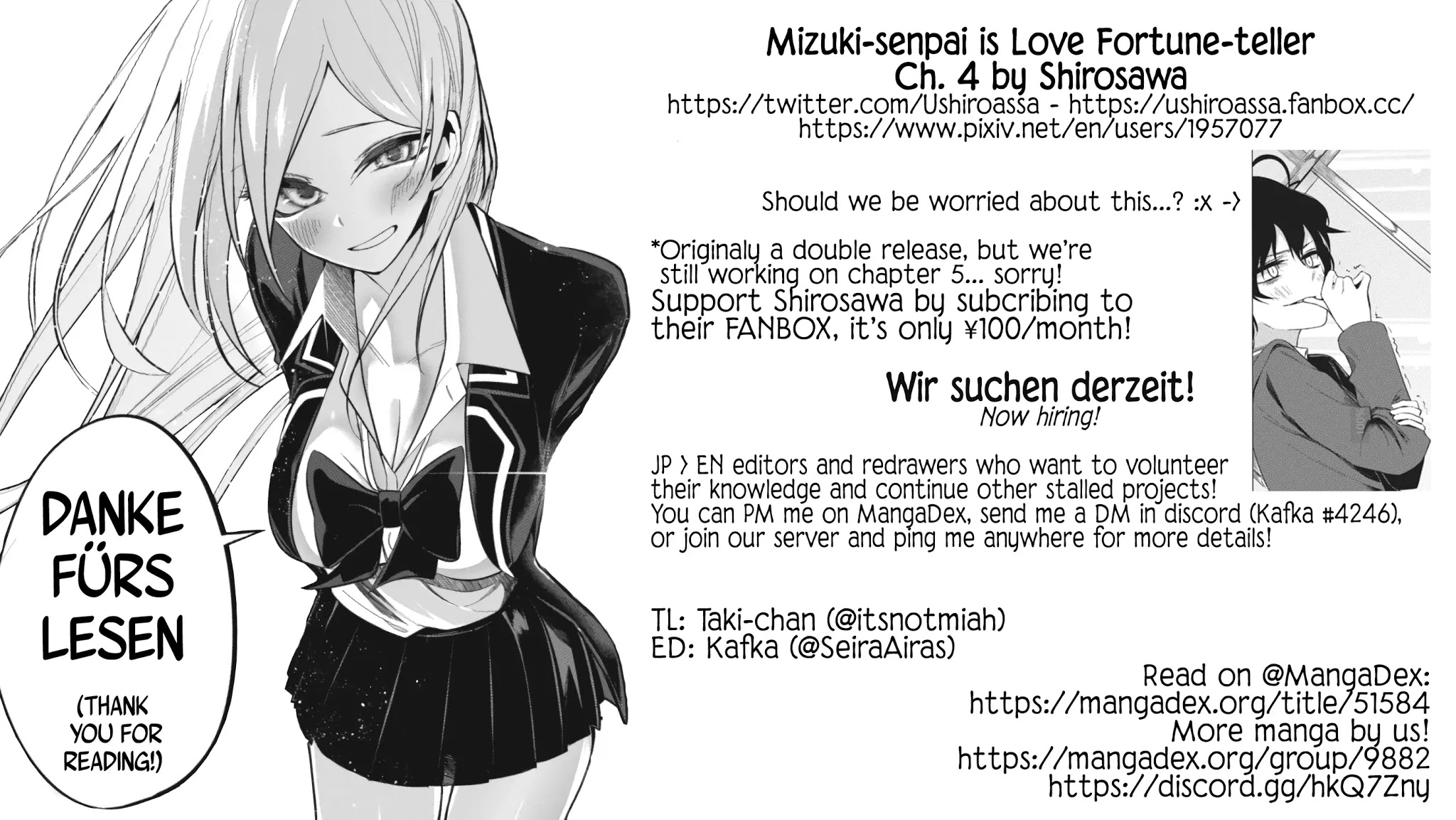 Mizuki-senpai no Koi Uranai Chap 4 - Next Chap 5