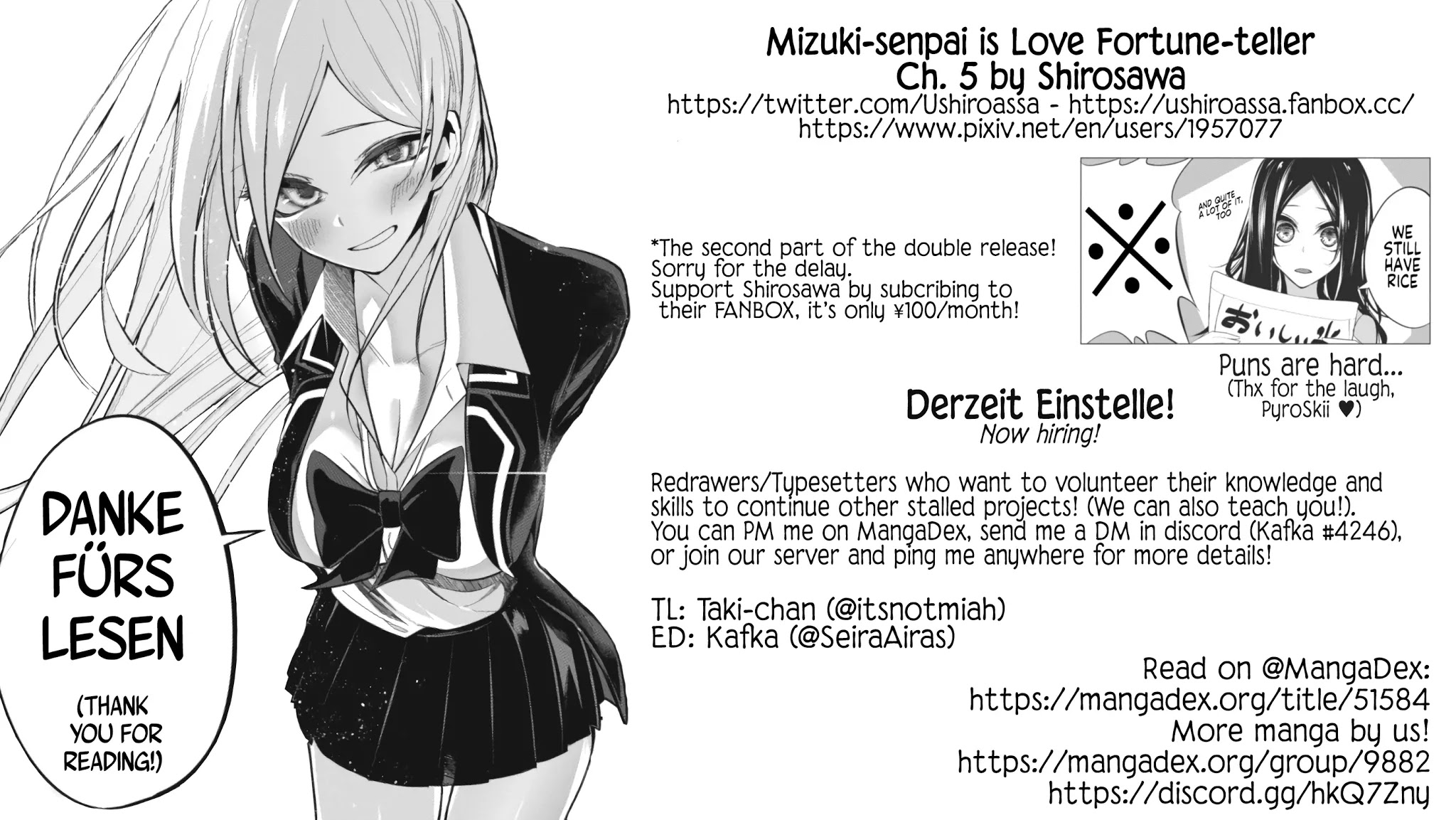 Mizuki-senpai no Koi Uranai Chap 5 - Next Chap 6