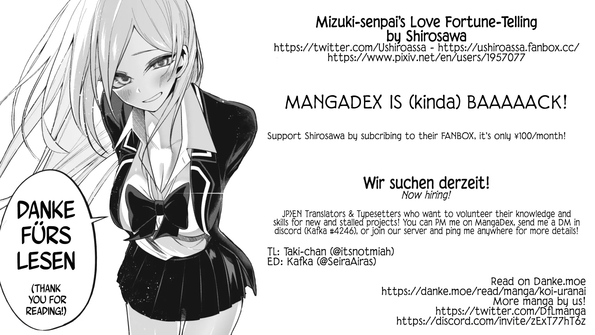 Mizuki-senpai no Koi Uranai Chap 9 - Next Chap 10