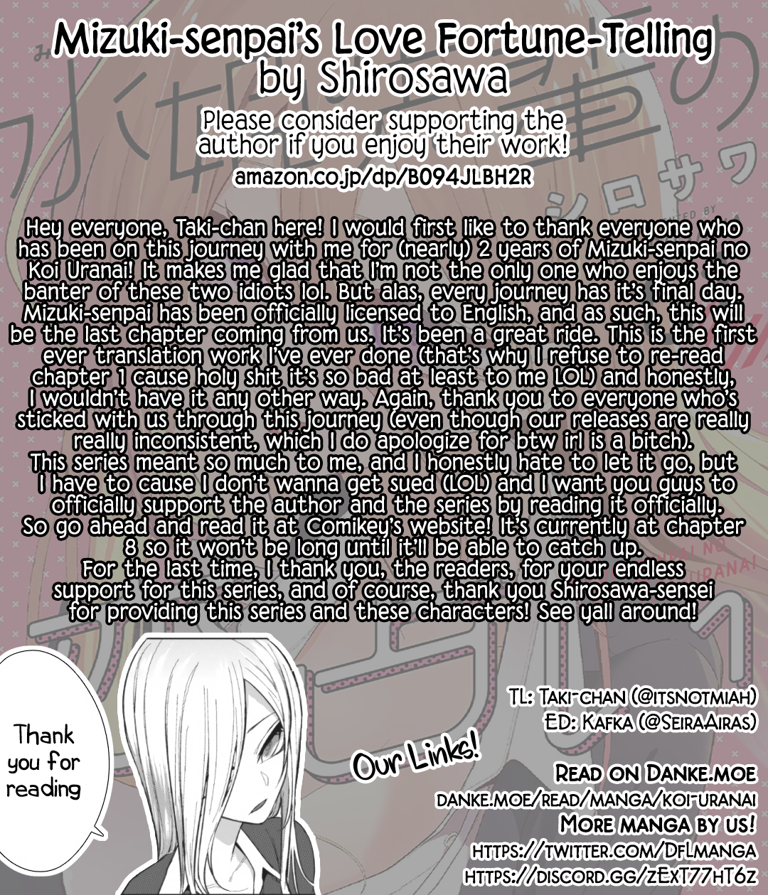 Mizuki-senpai no Koi Uranai Chap 15 - Next Chap 16