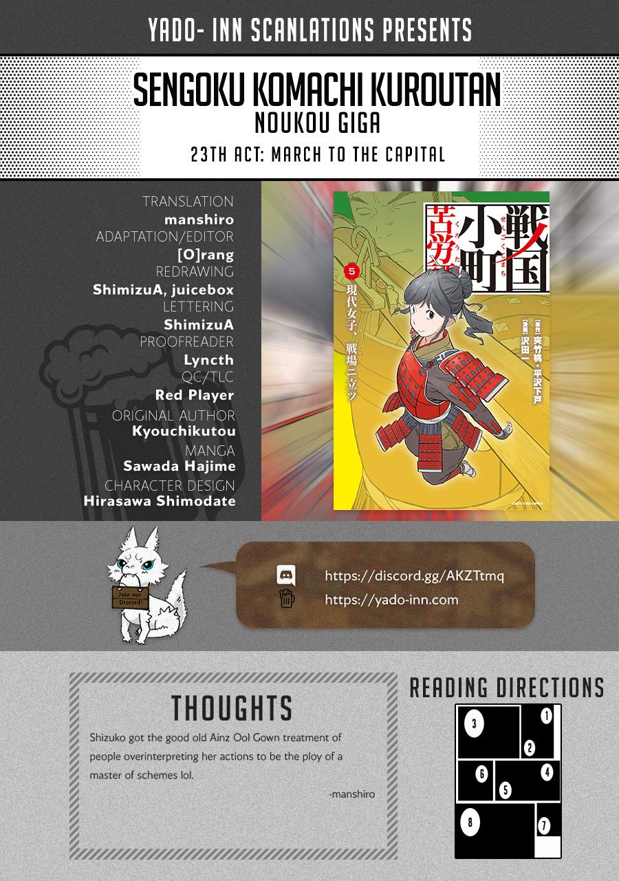 Sengoku Komachi Kuroutan: Noukou Giga Chap 23 - Next Chap 24