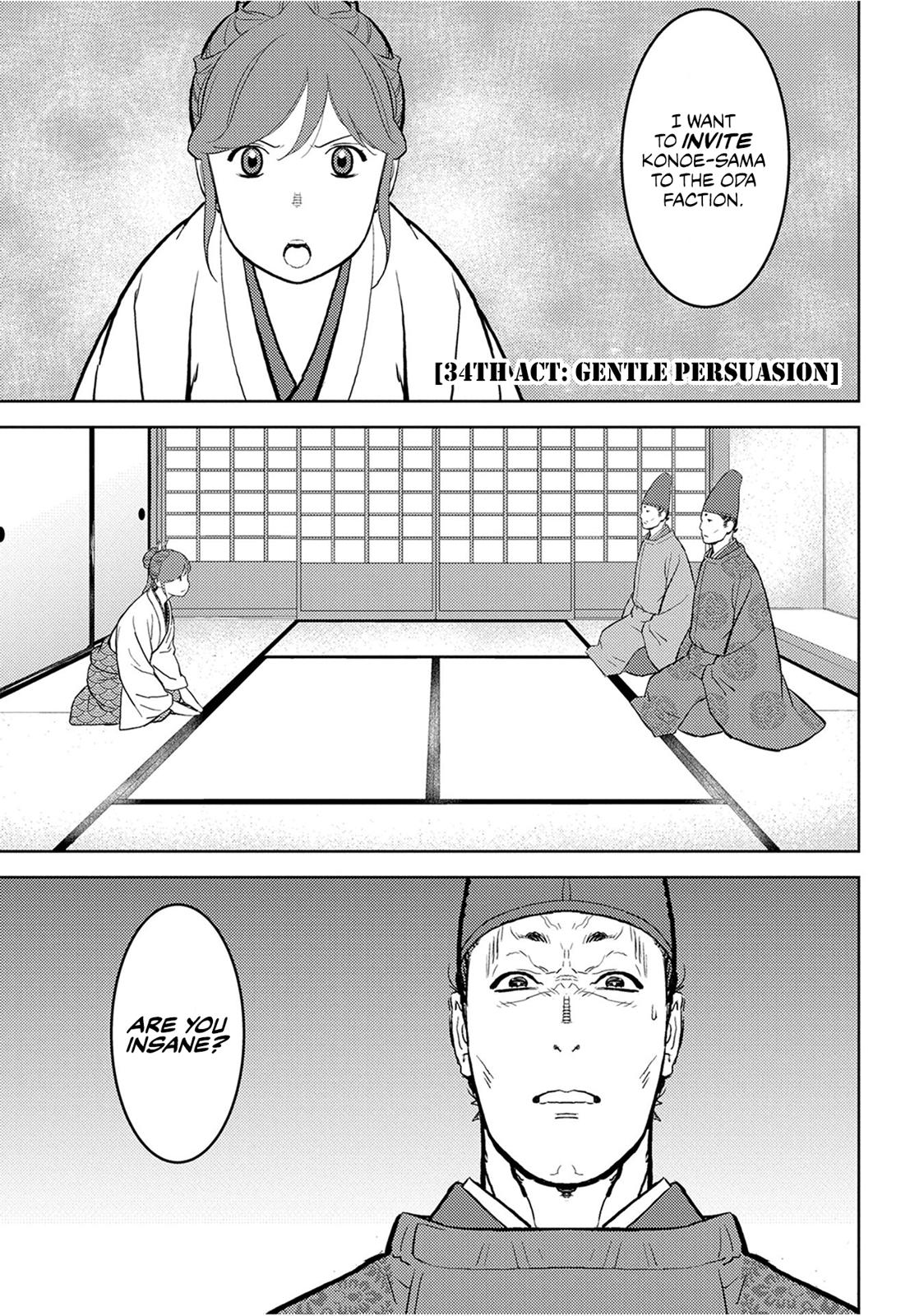 Sengoku Komachi Kuroutan: Noukou Giga Chap 34 - Next Chap 35