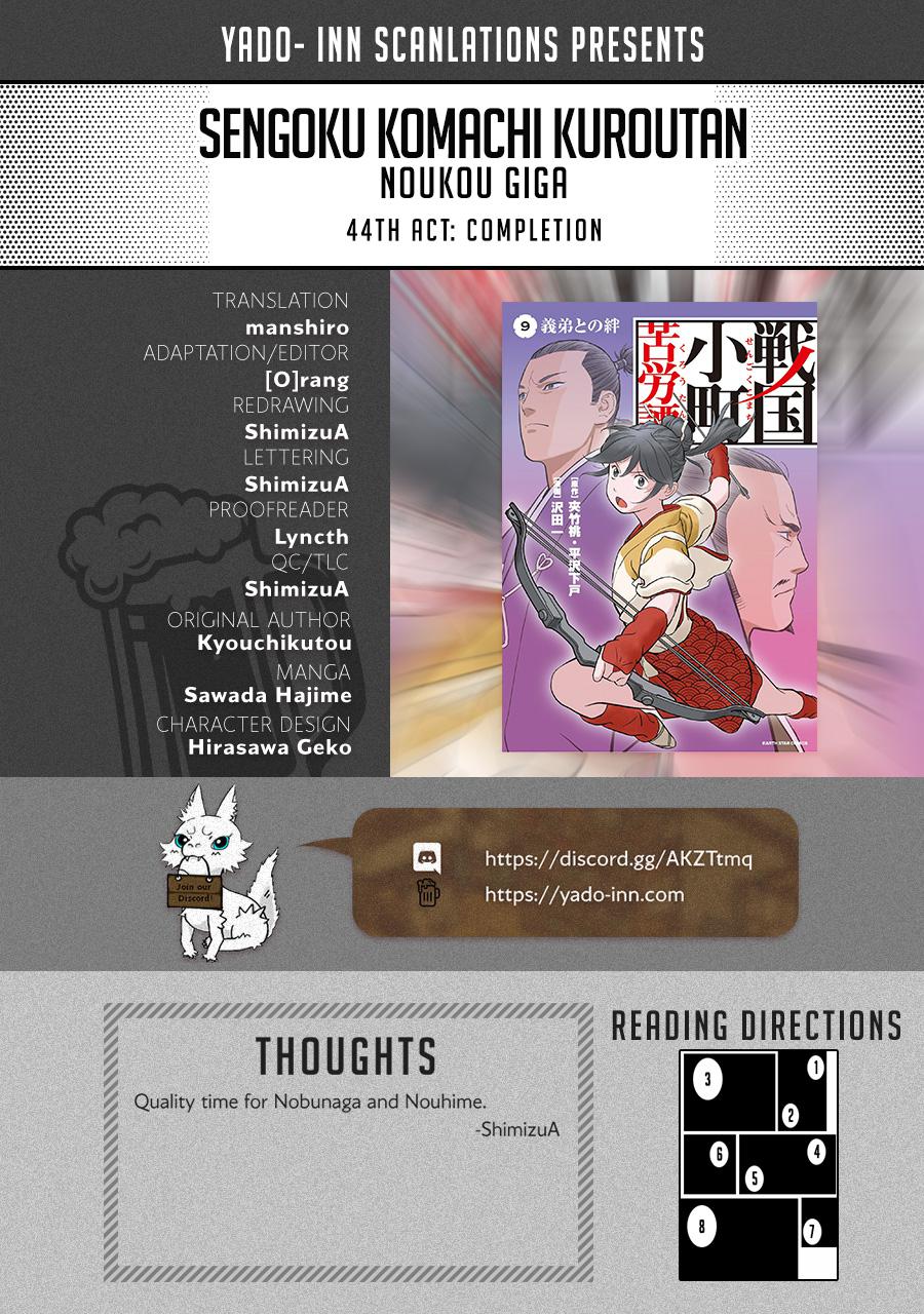 Sengoku Komachi Kuroutan: Noukou Giga Chap 44 - Next Chap 45