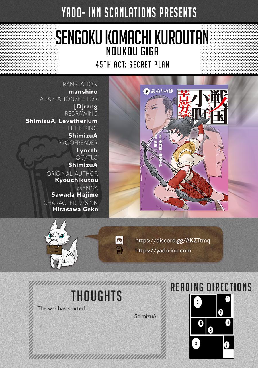 Sengoku Komachi Kuroutan: Noukou Giga Chap 45 - Next Chap 46