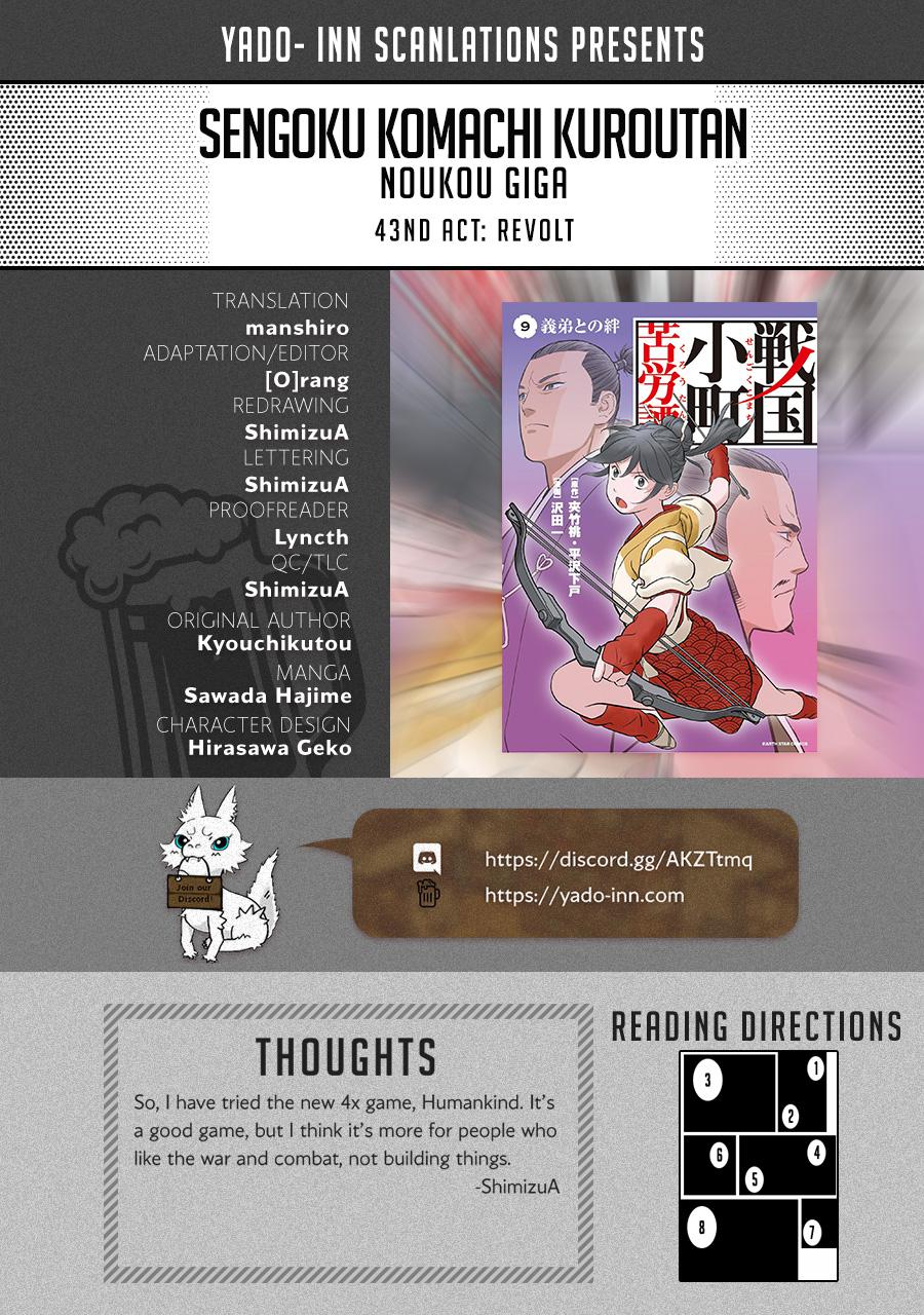 Sengoku Komachi Kuroutan: Noukou Giga Chap 43 - Next Chap 44