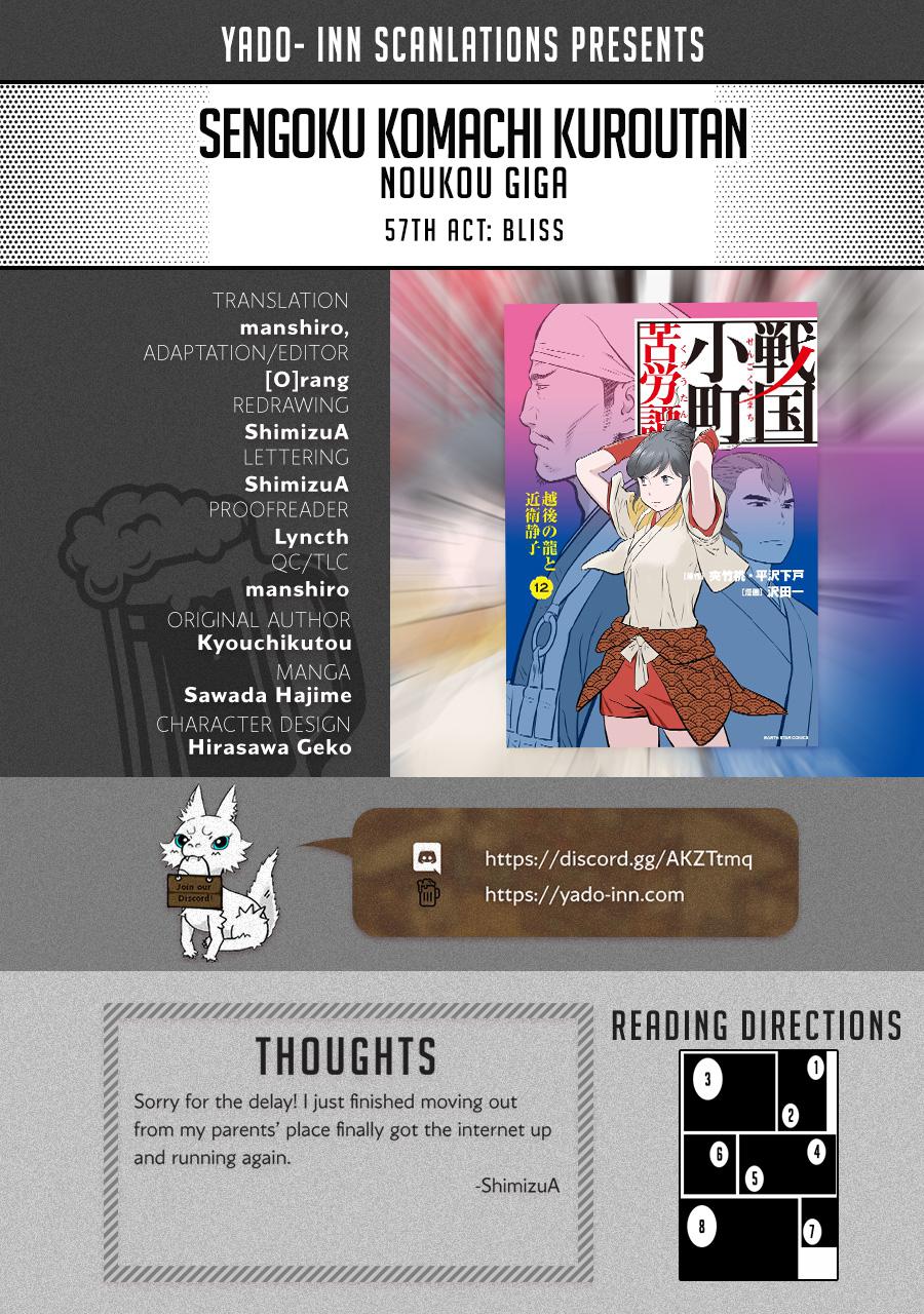 Sengoku Komachi Kuroutan: Noukou Giga Chap 57 - Next Chap 58