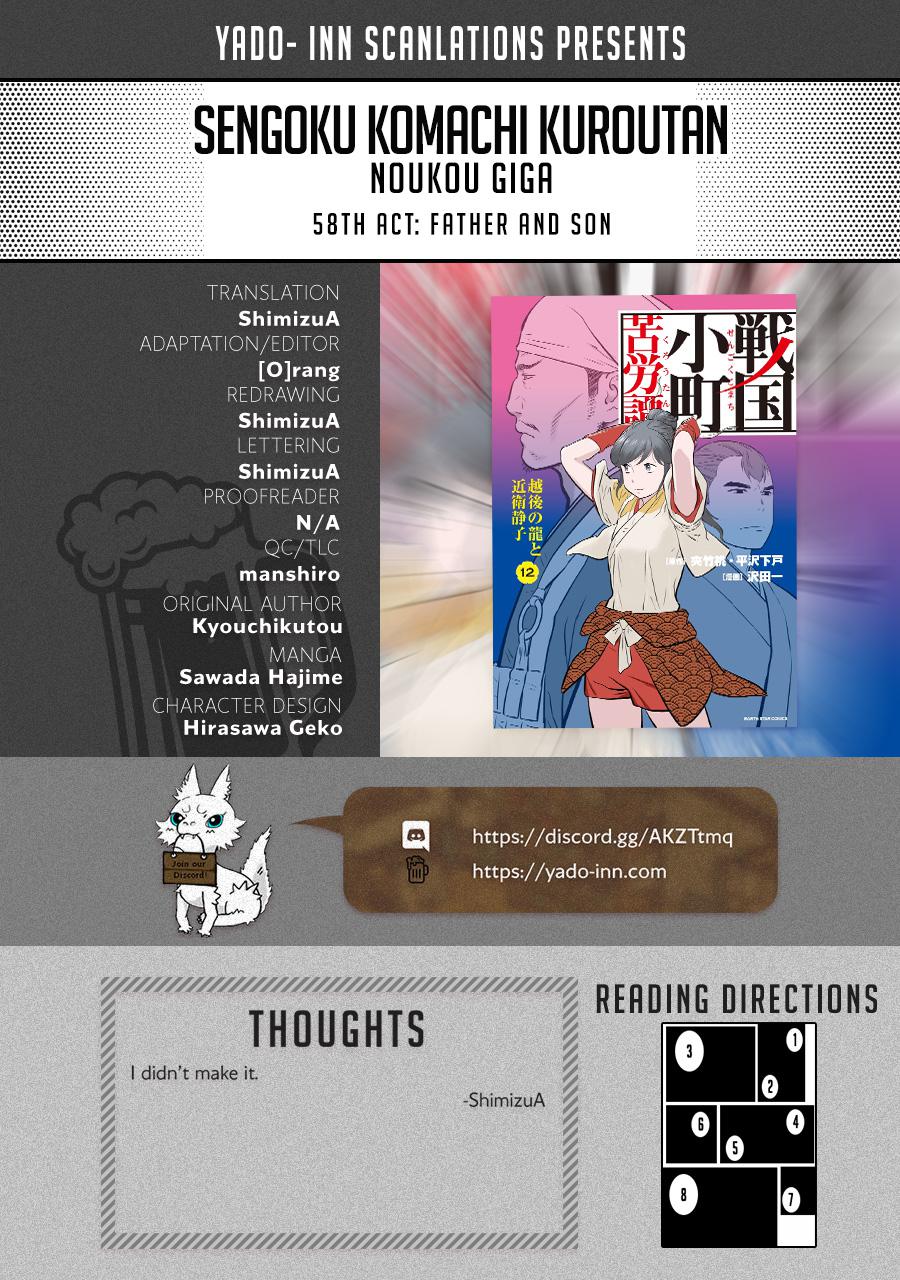 Sengoku Komachi Kuroutan: Noukou Giga Chap 58 - Next Chap 59