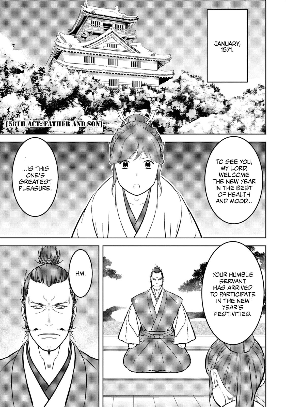 Sengoku Komachi Kuroutan: Noukou Giga Chap 58 - Next Chap 59