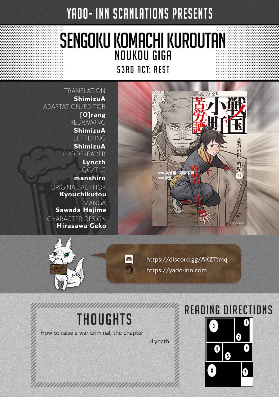 Sengoku Komachi Kuroutan: Noukou Giga Chap 53 - Next Chap 54