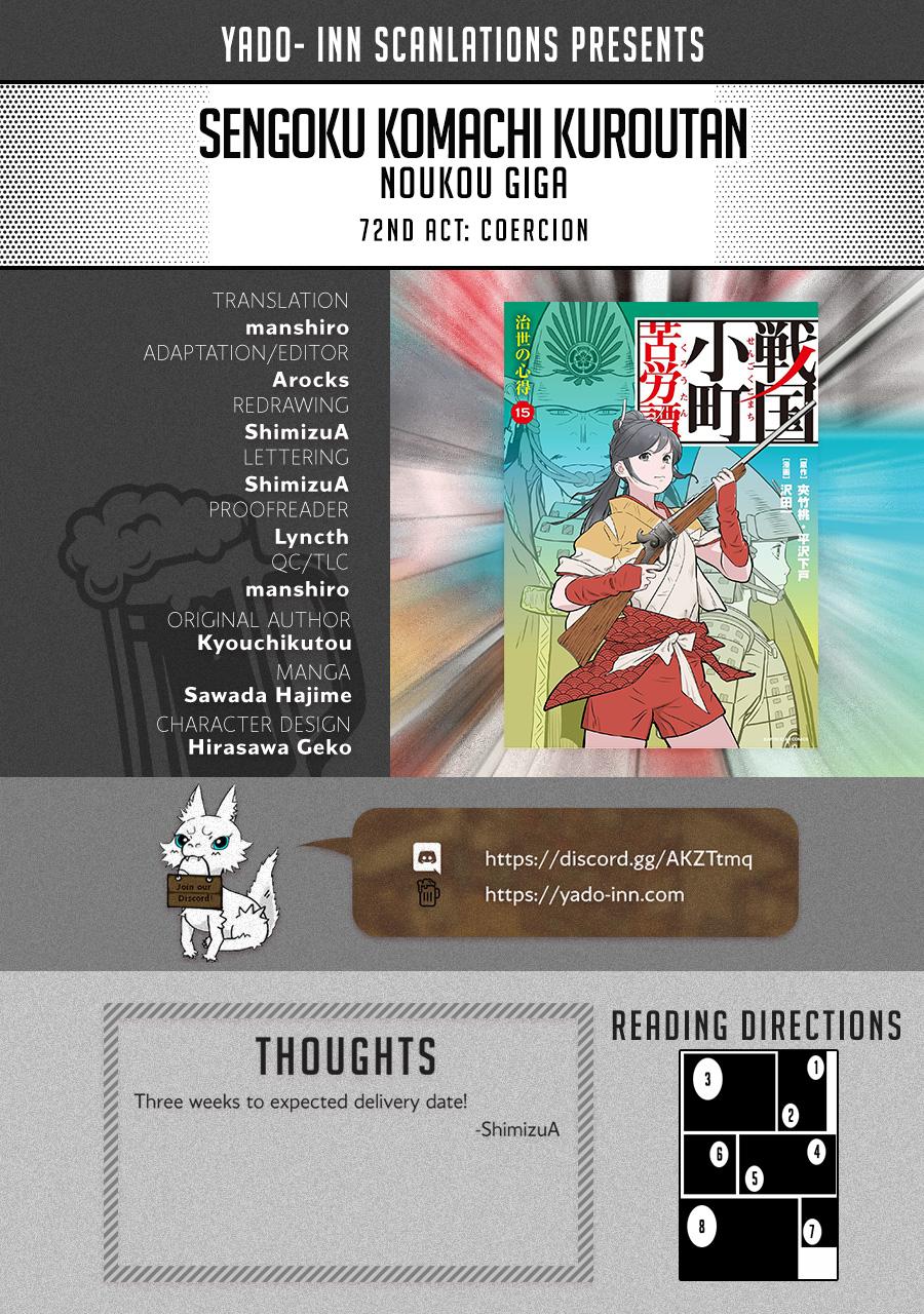 Sengoku Komachi Kuroutan: Noukou Giga Chap 72 - Next Chap 73