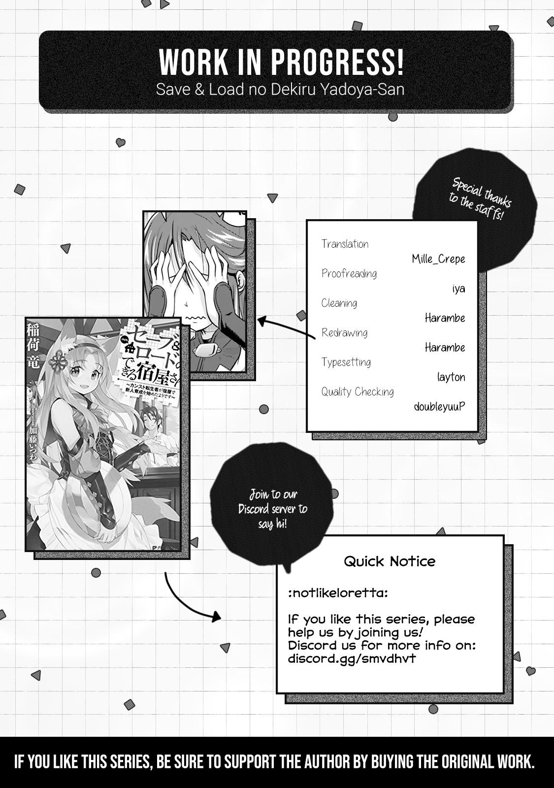 Save & Load no Dekiru Yadoya-san Chap 2.2 - Next Chap 3.2