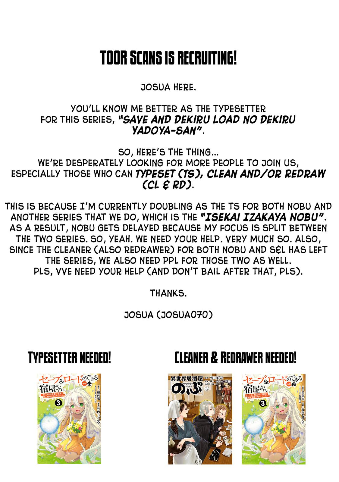 Save & Load no Dekiru Yadoya-san Chap 20 - Next Chap 21