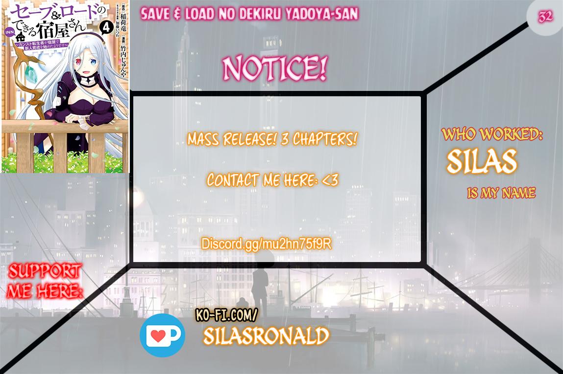 Save & Load no Dekiru Yadoya-san Chap 32 - Next Chap 33