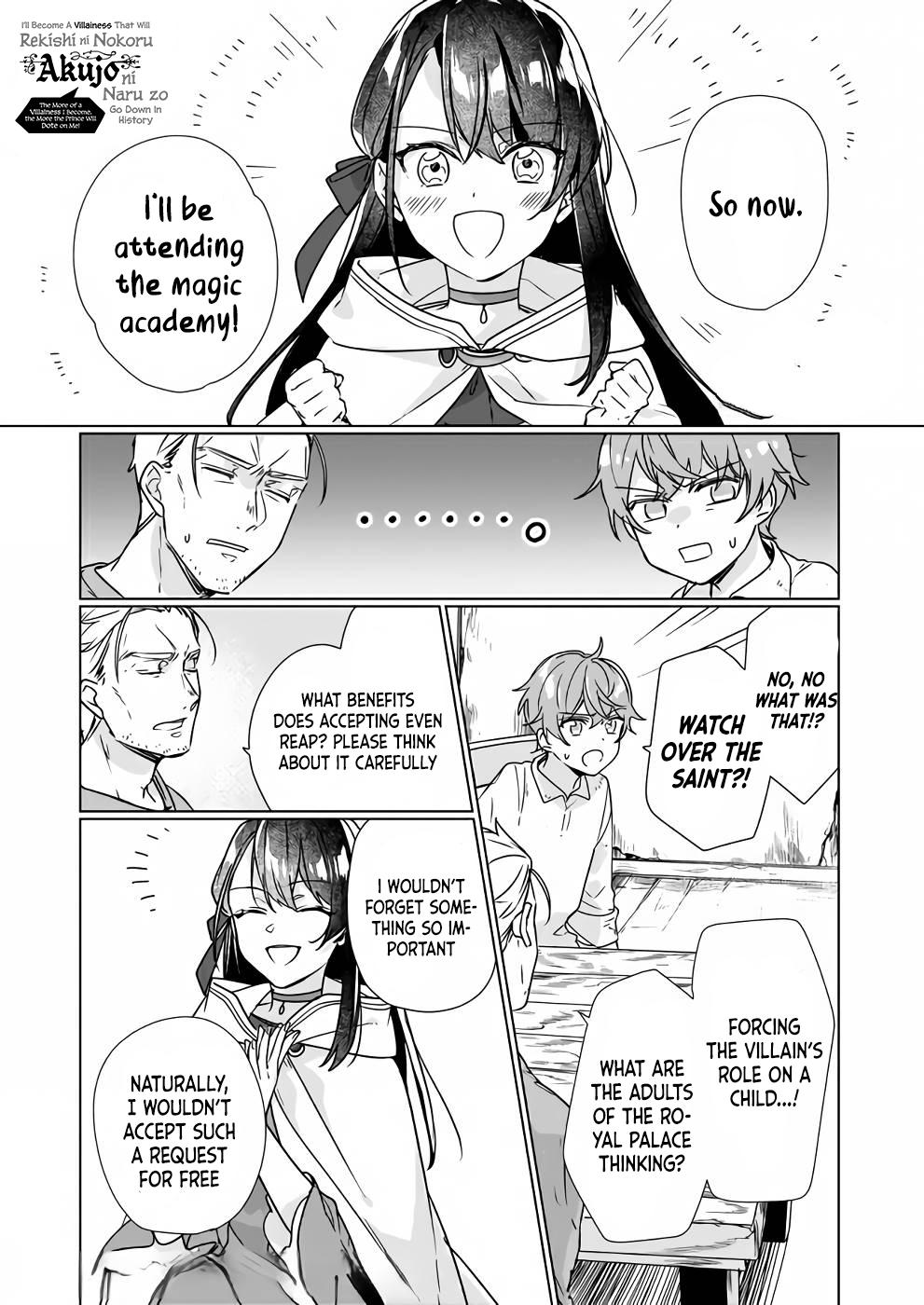 Rekishi ni Nokoru Akujo ni Naru zo - Akuyaku Reijou ni Naru Hodo Ouji no Dekiai wa Kasoku Suru you desu! Chap 8.1 - Next Chap 9.1