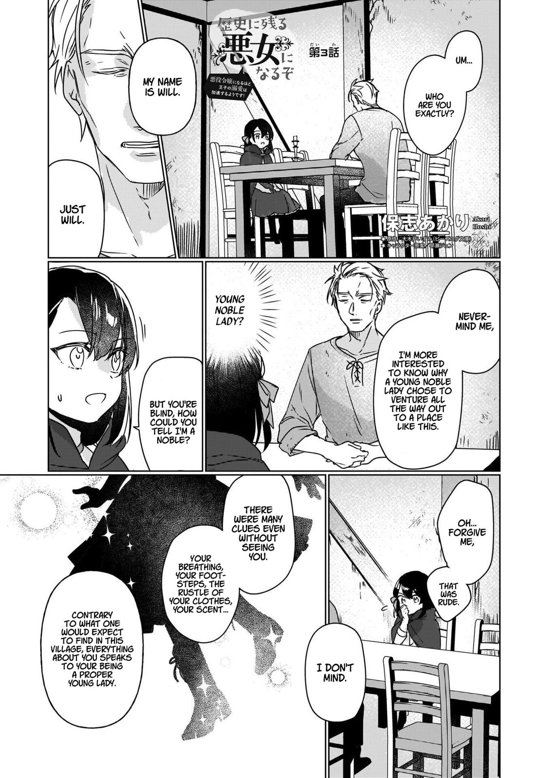 Rekishi ni Nokoru Akujo ni Naru zo - Akuyaku Reijou ni Naru Hodo Ouji no Dekiai wa Kasoku Suru you desu! Chap 3 - Next Chap 4