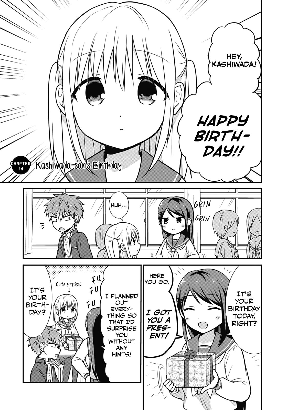 Kao ni Denai Kashiwada-san to Kao ni Deru Oota-kun Chap 14 - Next Chap 15