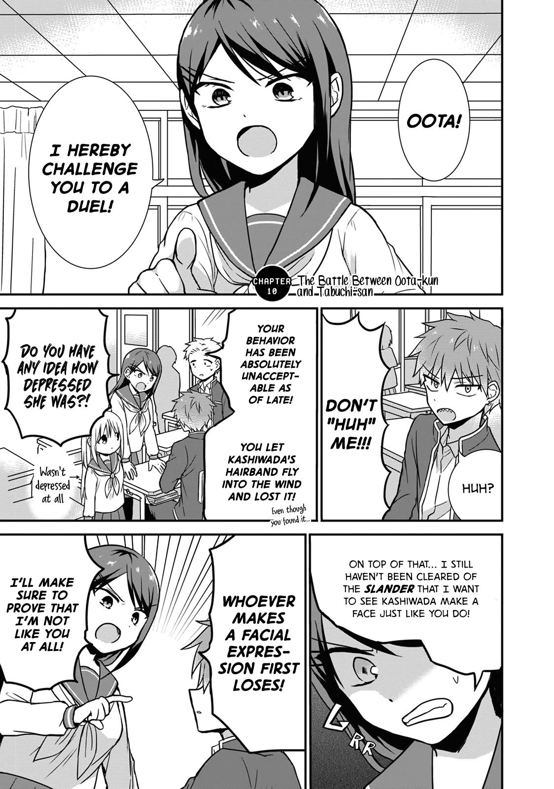 Kao ni Denai Kashiwada-san to Kao ni Deru Oota-kun Chap 10 - Next Chap 11