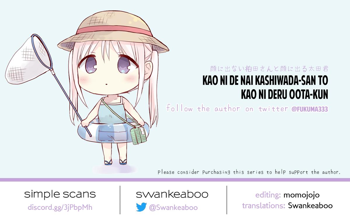 Kao ni Denai Kashiwada-san to Kao ni Deru Oota-kun Chap 28 - Next Chap 29