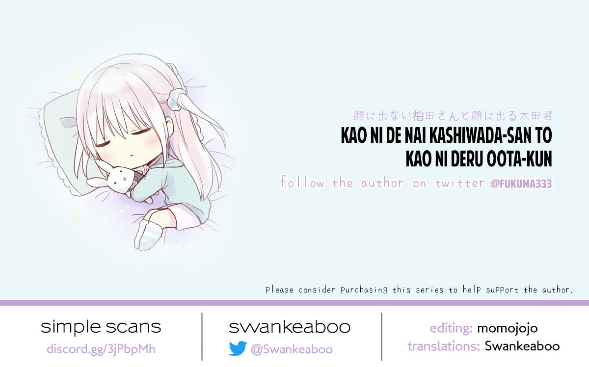 Kao ni Denai Kashiwada-san to Kao ni Deru Oota-kun Chap 29 - Next Chap 30