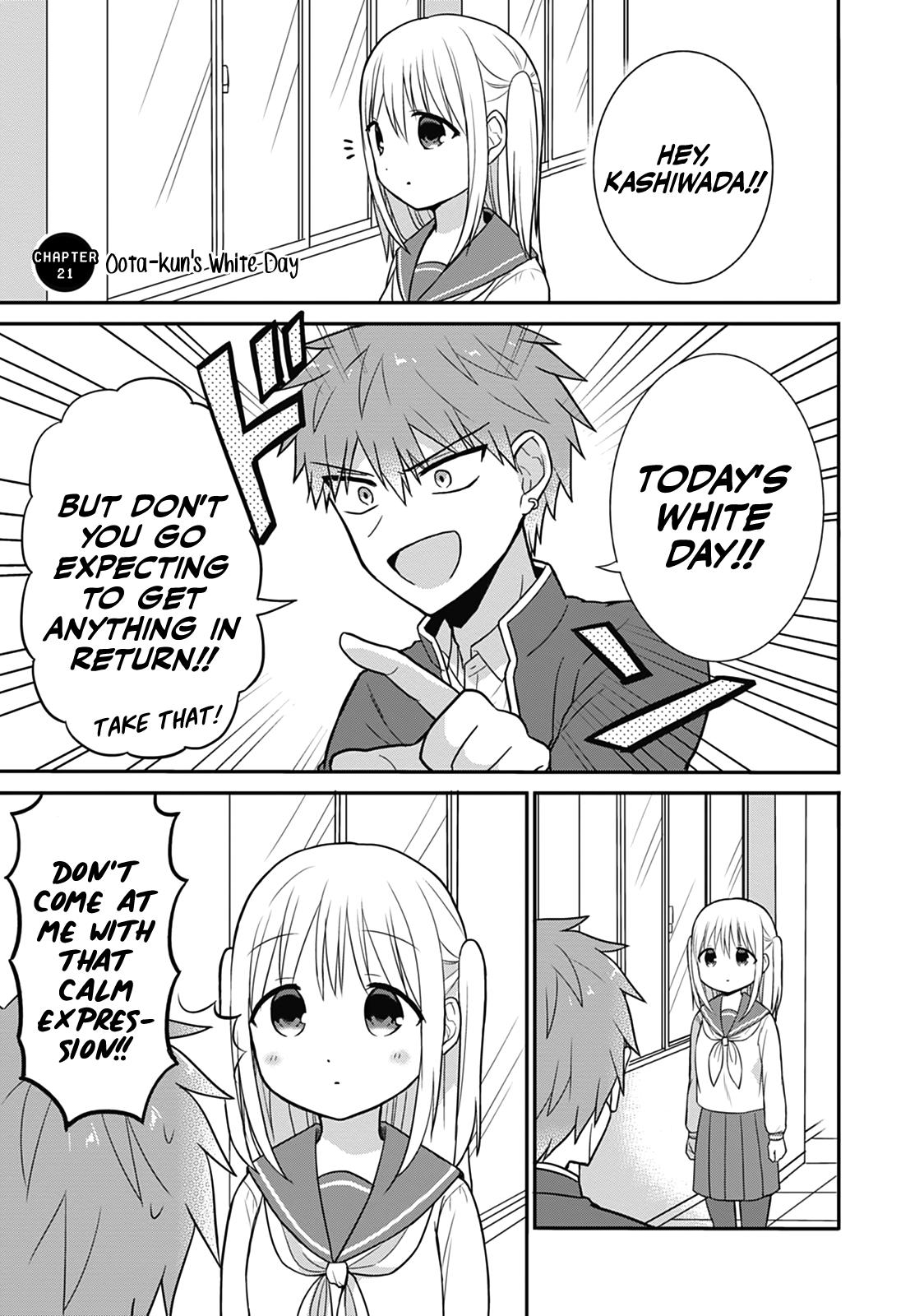 Kao ni Denai Kashiwada-san to Kao ni Deru Oota-kun Chap 21 - Next Chap 22