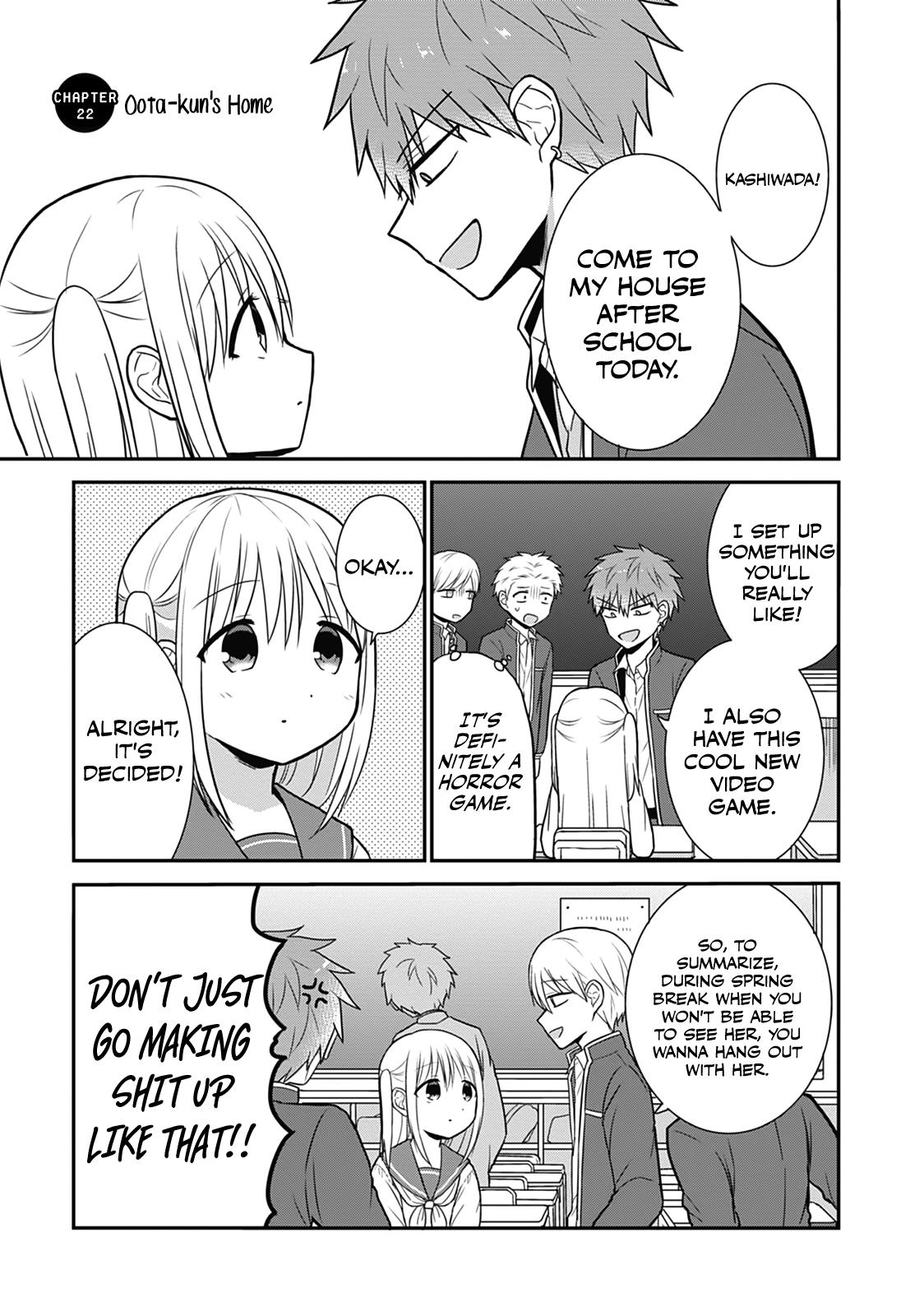 Kao ni Denai Kashiwada-san to Kao ni Deru Oota-kun Chap 22 - Next Chap 23