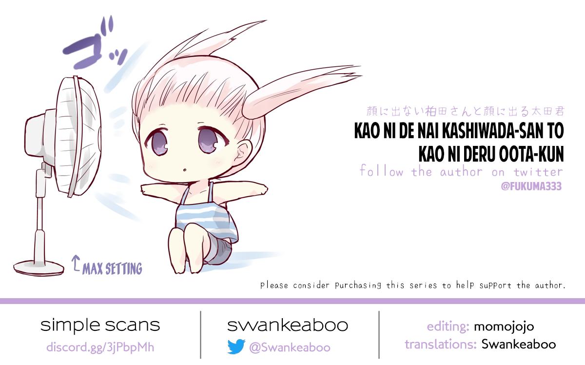 Kao ni Denai Kashiwada-san to Kao ni Deru Oota-kun Chap 35 - Next Chap 36