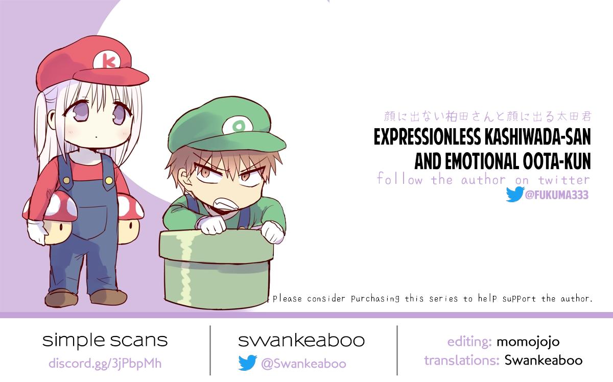 Kao ni Denai Kashiwada-san to Kao ni Deru Oota-kun Chap 39 - Next Chap 40