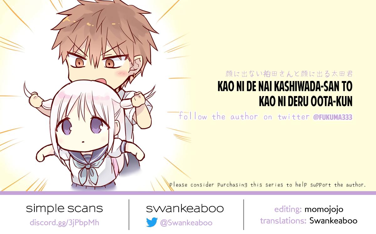 Kao ni Denai Kashiwada-san to Kao ni Deru Oota-kun Chap 30 - Next Chap 31