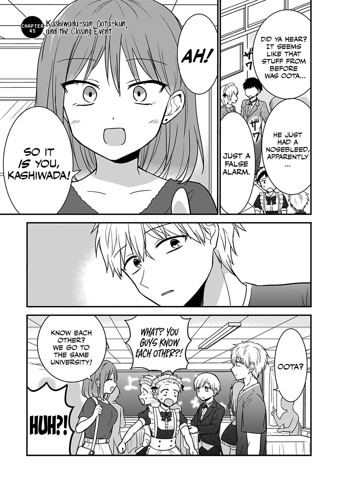Kao ni Denai Kashiwada-san to Kao ni Deru Oota-kun Chap 45 - Next Chap 46