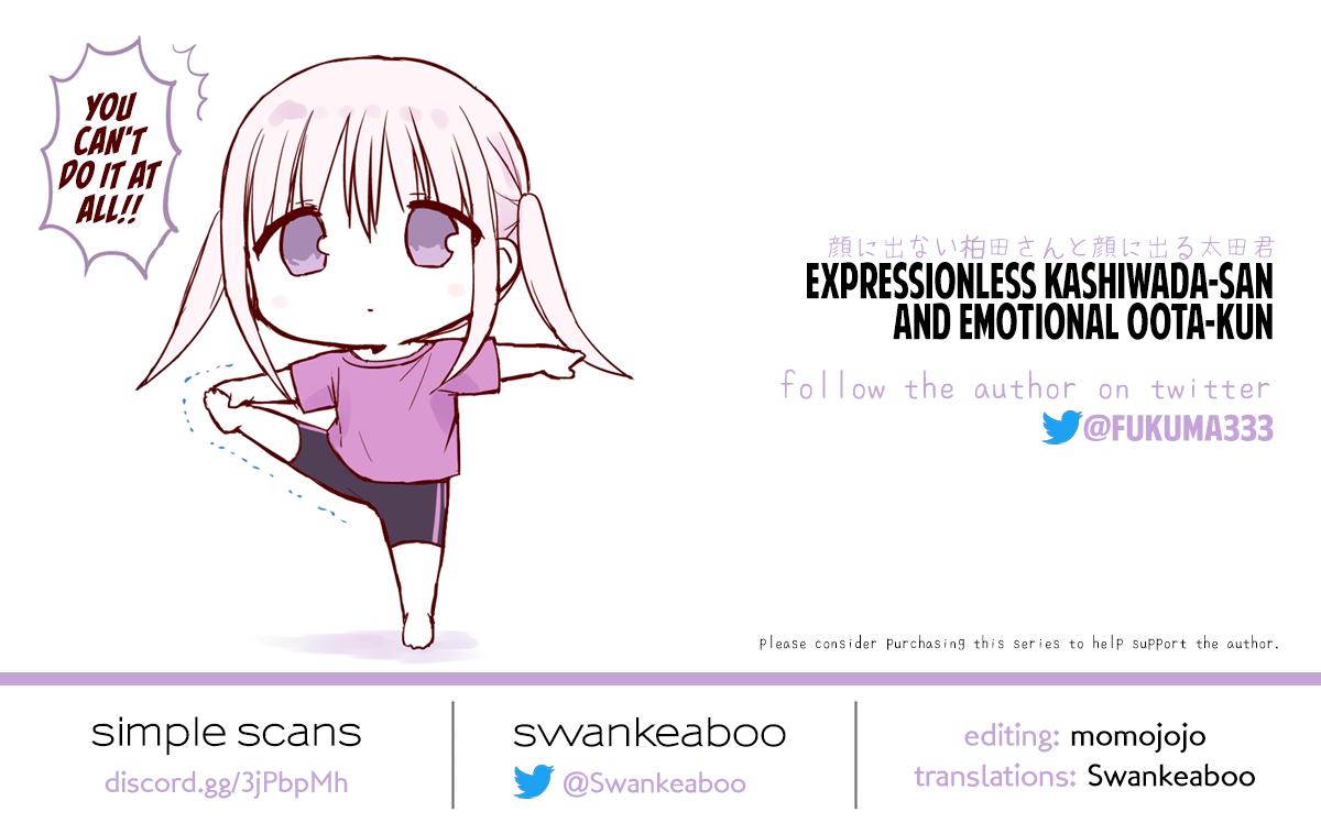 Kao ni Denai Kashiwada-san to Kao ni Deru Oota-kun Chap 46 - Next Chap 47