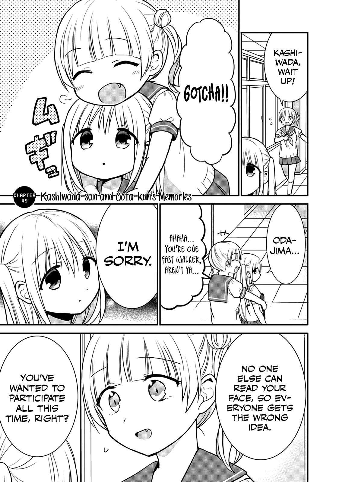 Kao ni Denai Kashiwada-san to Kao ni Deru Oota-kun Chap 49 - Next Chap 50