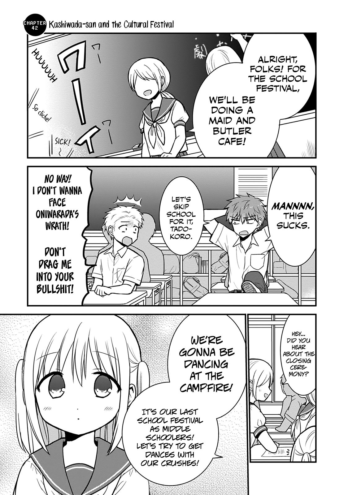 Kao ni Denai Kashiwada-san to Kao ni Deru Oota-kun Chap 42 - Next Chap 43