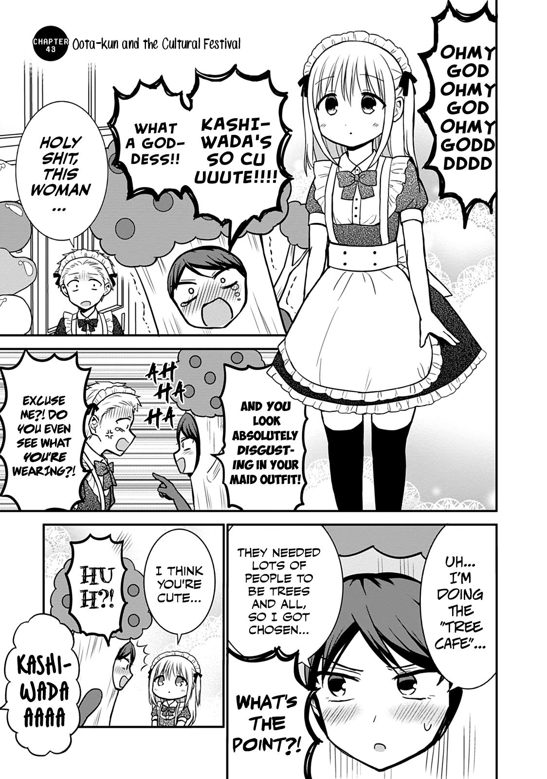 Kao ni Denai Kashiwada-san to Kao ni Deru Oota-kun Chap 43 - Next Chap 44